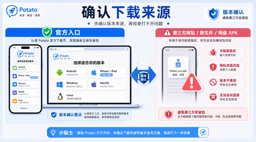Android 手机清理 Potato 缓存和检查联网权限