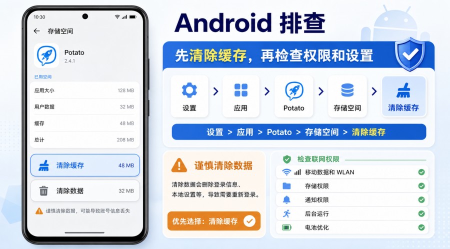 Potato 官方 Apps 页面和安装版本来源核对