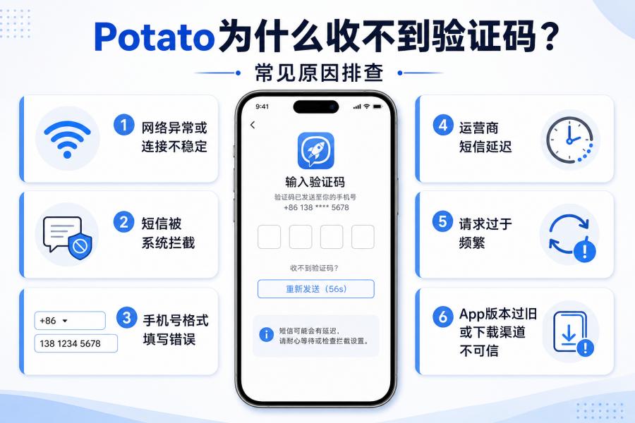 Potato 官方下载页和版本检查